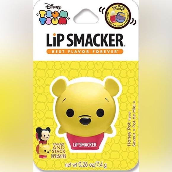Disney‎ Tsum Tsum Winnie The Pooh Lip Smacker Honey Pot Flavor New & Sealed - Picture 1 of 11